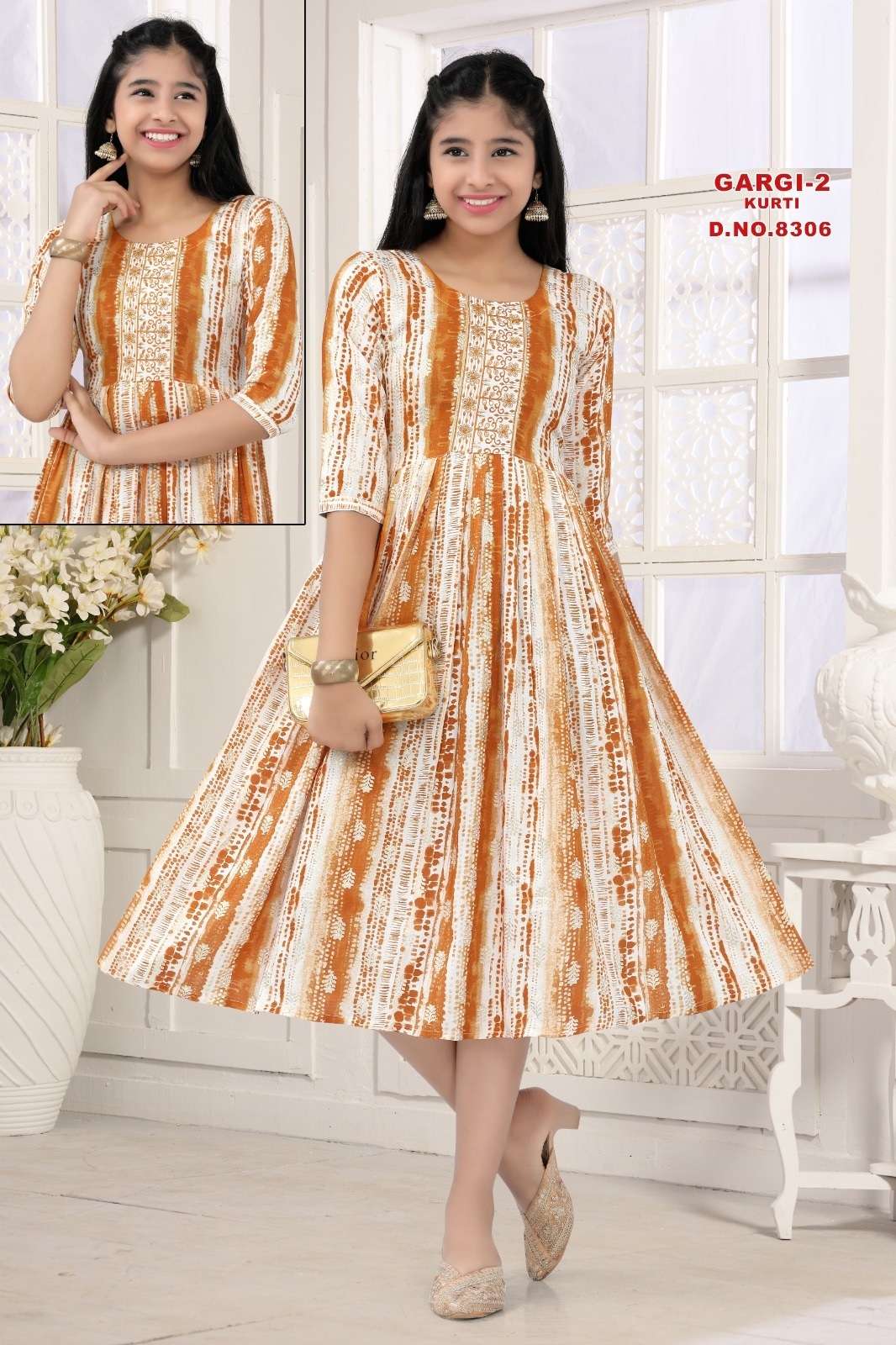 Gargi 2 Rayon Printed Kids Wear Kurti Wholesale catalog