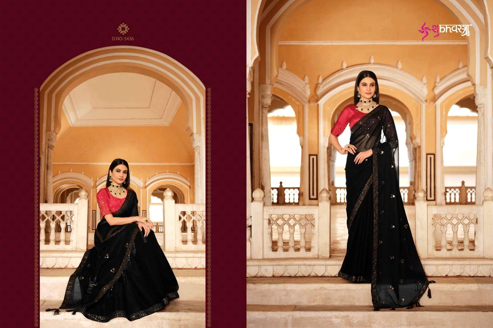 GATHA VOL. 1 Embroidered Saree Wholesale catalog