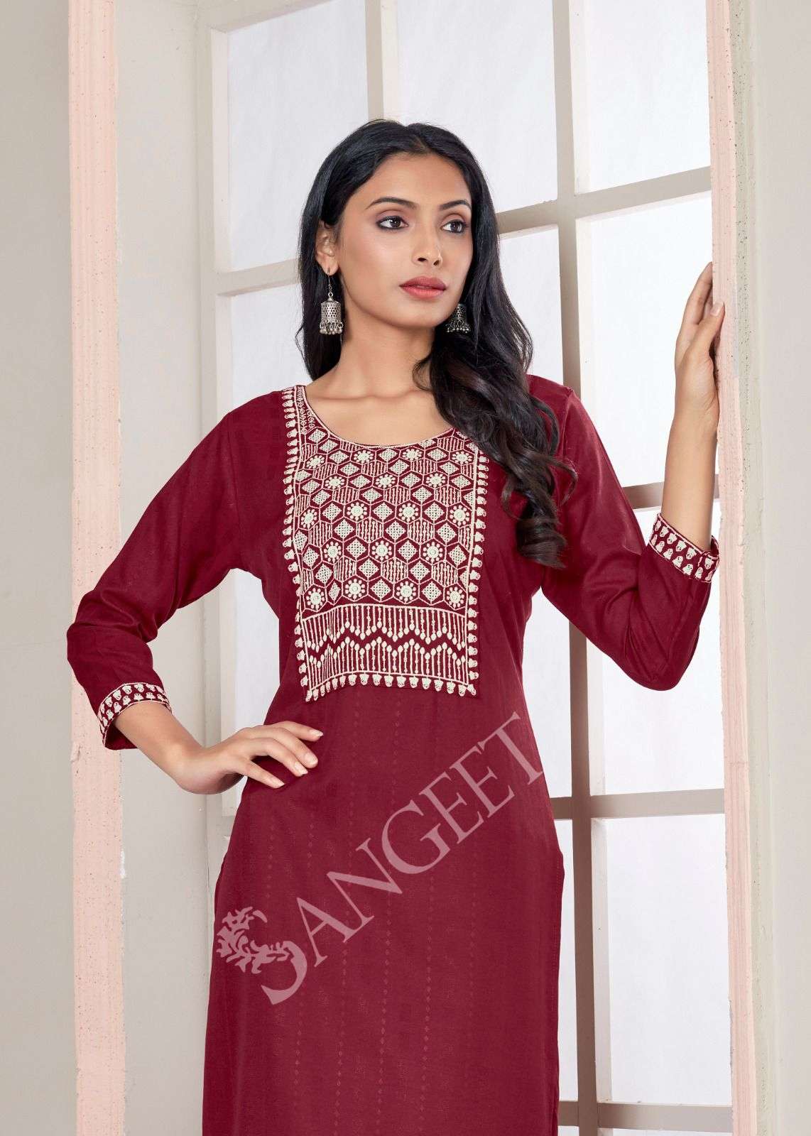 GEETA-3 RAYON PATTERN VISCOSE Kurti Wholesale catalog