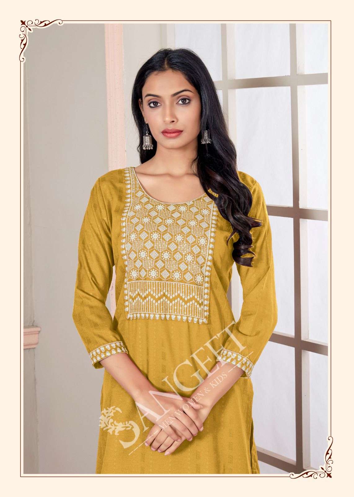 GEETA-3 RAYON PATTERN VISCOSE Kurti Wholesale catalog