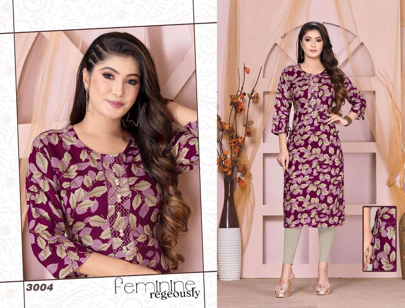 Golden Beauty Gorgeous Kurti Wholesale catalog