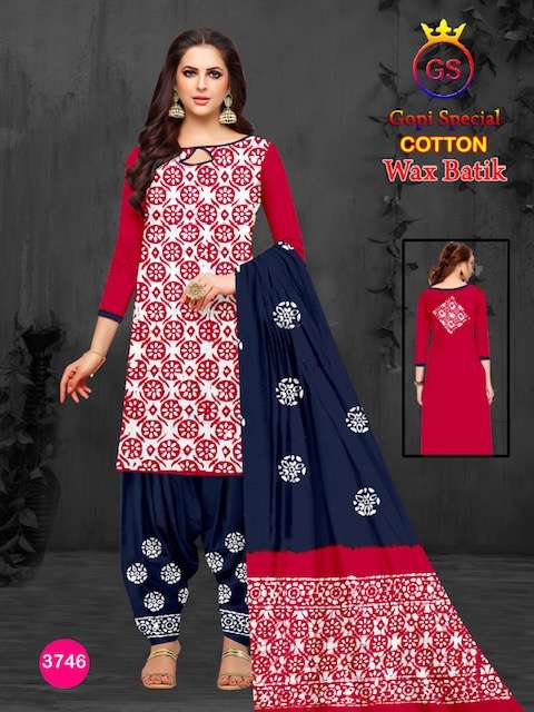 GS Cotton Wax Batik – Dress Material - Wholesale Catalog