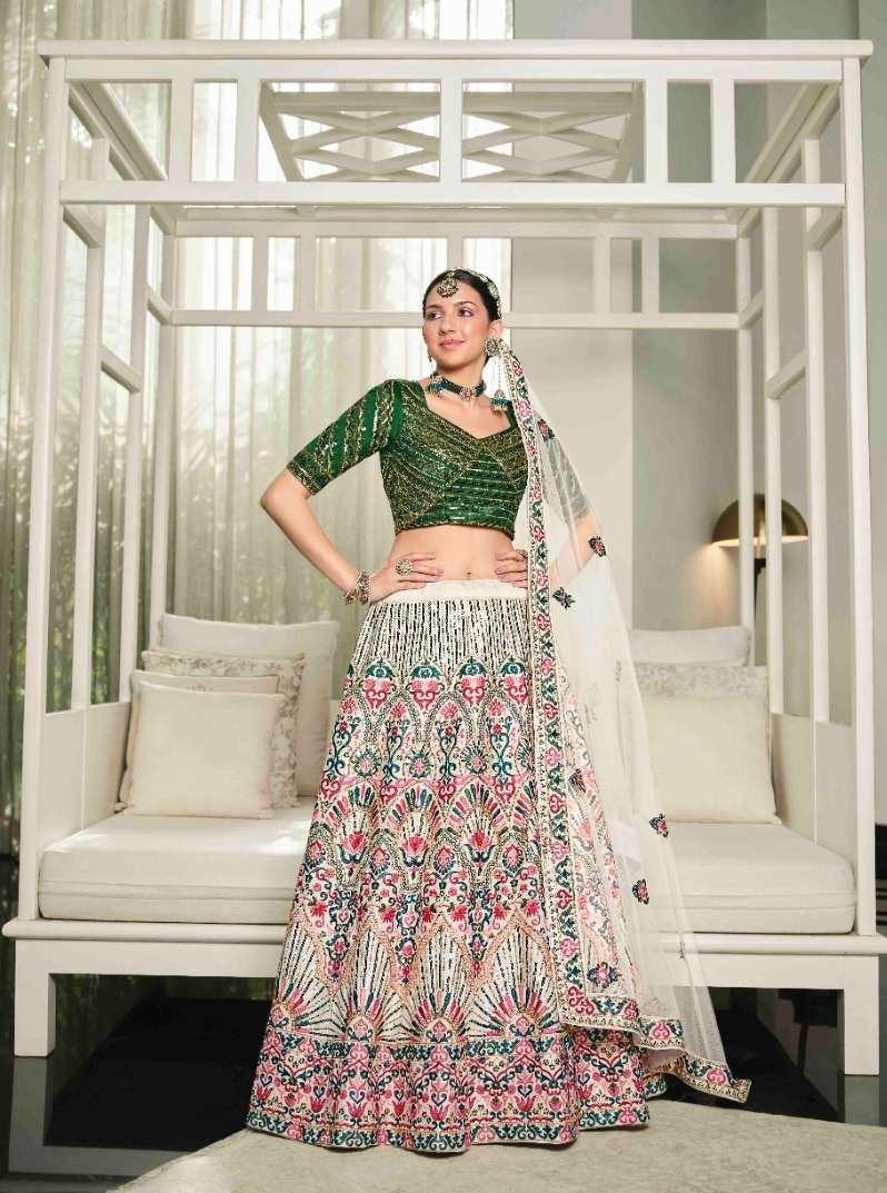 GULDASTA VOL. 13 2142 Bridal Gota Patti Embroidered Semi Stitched Lehenga Choli Wholesale catalog