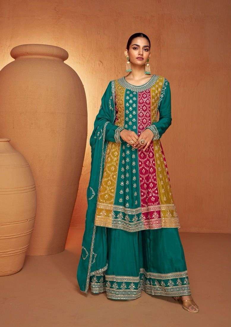 Gulkayra Designer Ruhi Real Chinnon Designer Salwar Suit Wholesale catalog