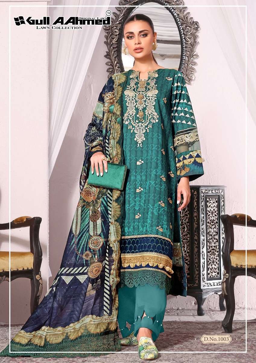 Gull Aahmed Azure – Dress Material - Wholesale Catalogs