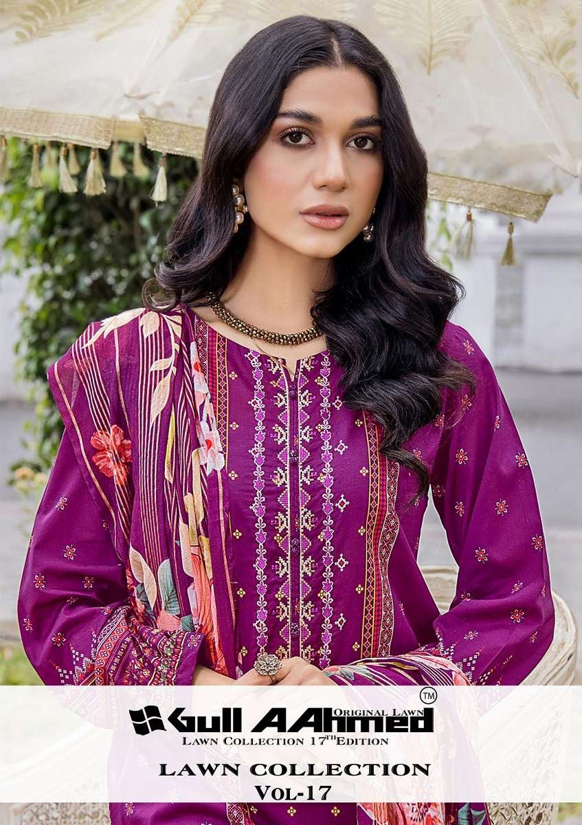 Gull Ahmed Lawn Collection Vol-17 -Dress Material -Wholesale Catalog