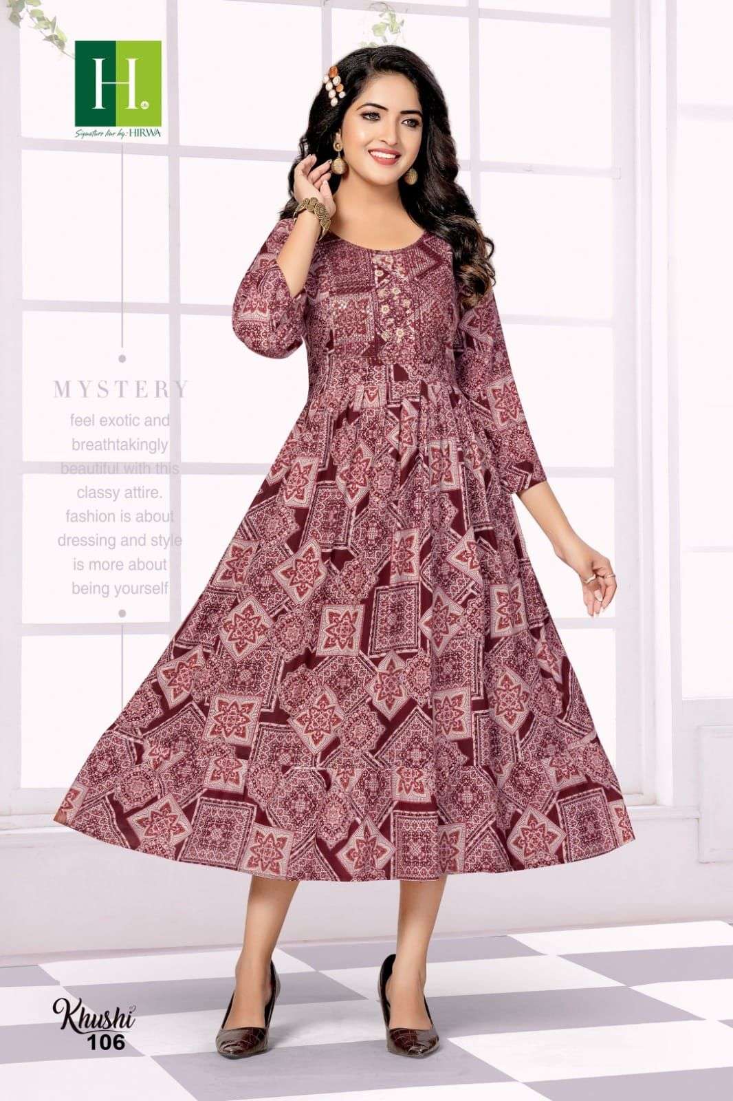 HIRWA KHUSHI Kurti Wholesale catalog