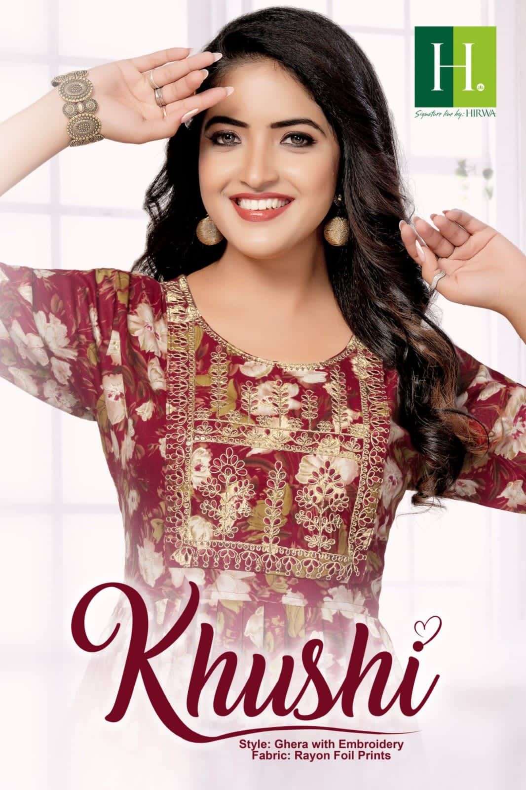 HIRWA KHUSHI Kurti Wholesale catalog