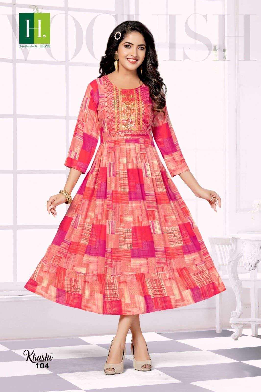 HIRWA KHUSHI Kurti Wholesale catalog