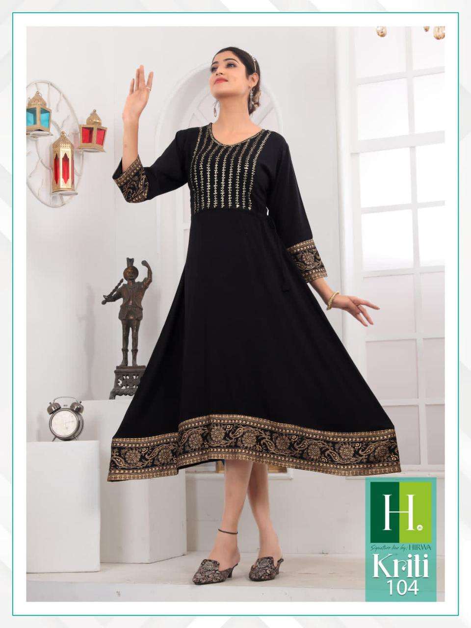 Hirwa Kriti Vol 2 Heavy Rayon Designer Kurti Wholesale catalog
