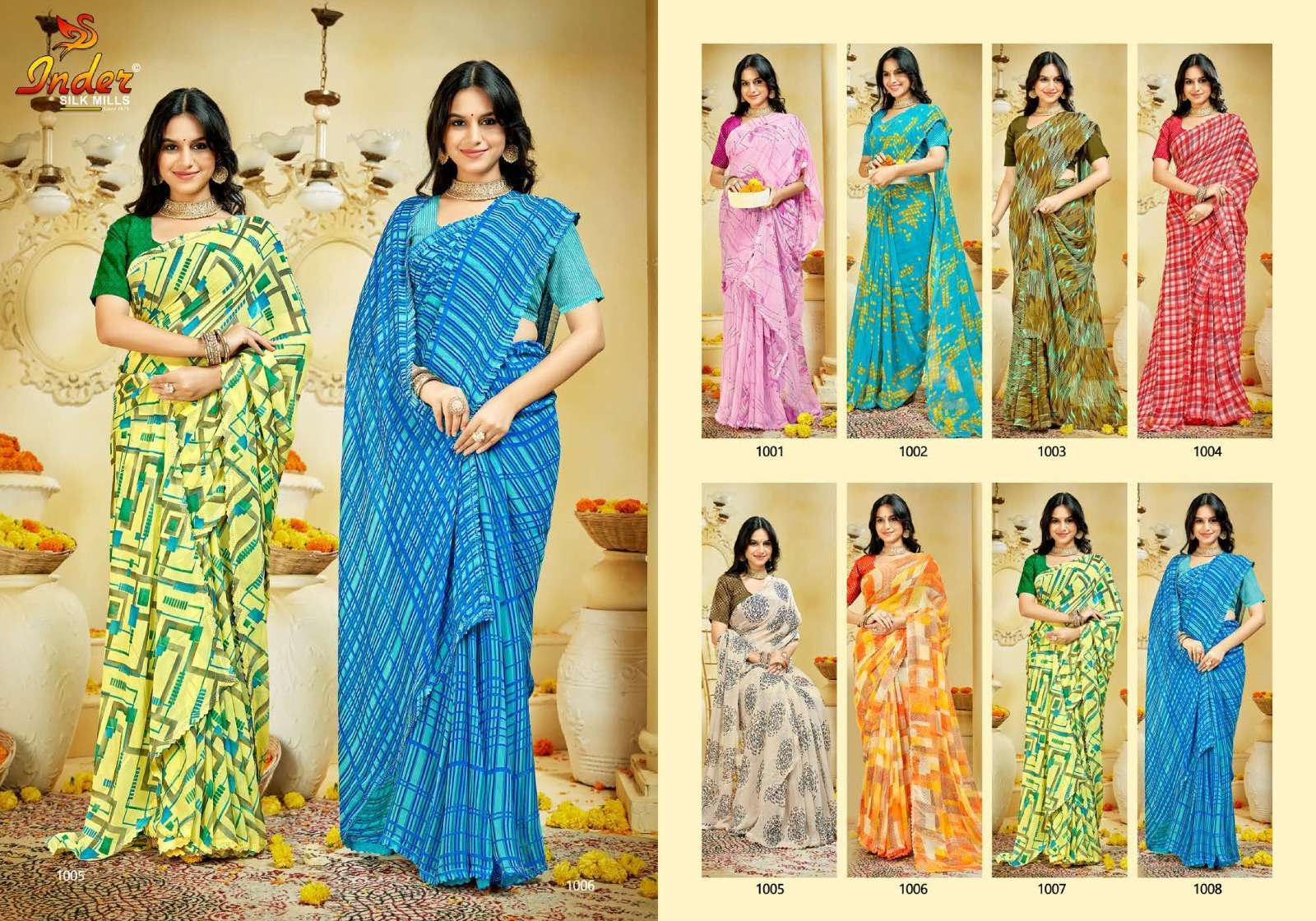 Inder Silk Cookies Designer Saree Wholesale catalog