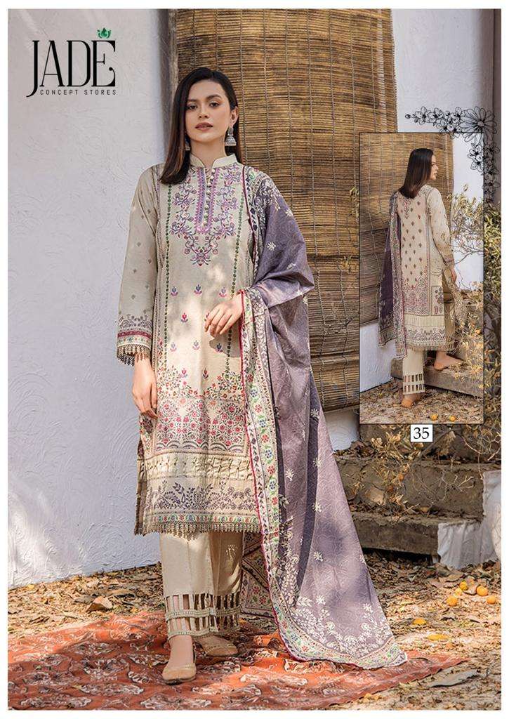 Jade Chevron Vol 4 Exclusive Heavy Cotton Dress Material Wholesale catalog