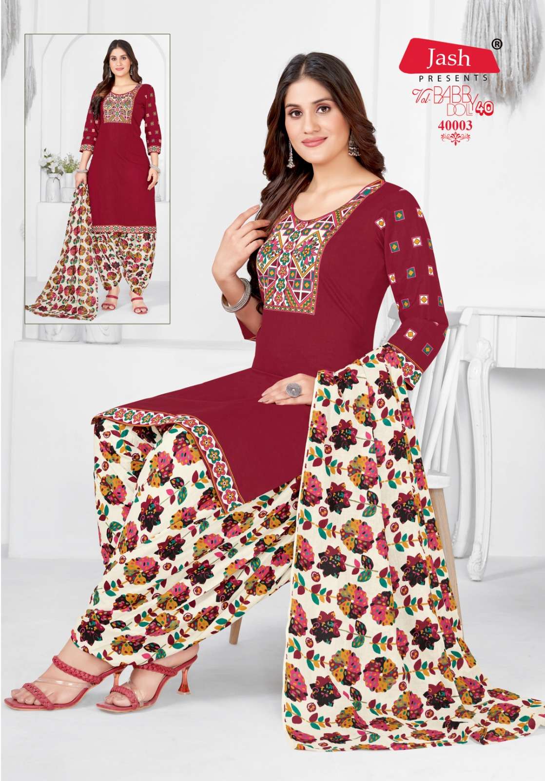 Jash Baby Doll Vol 40 Cotton Printed Dress Materials Wholesale catalog