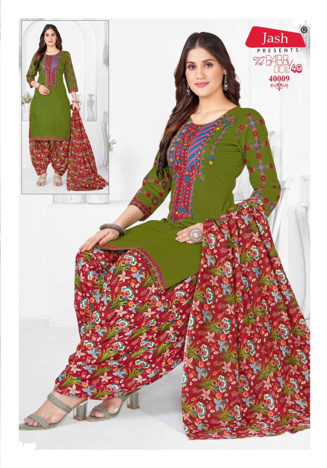 Jash Baby Doll Vol 40 Cotton Printed Dress Materials Wholesale catalog