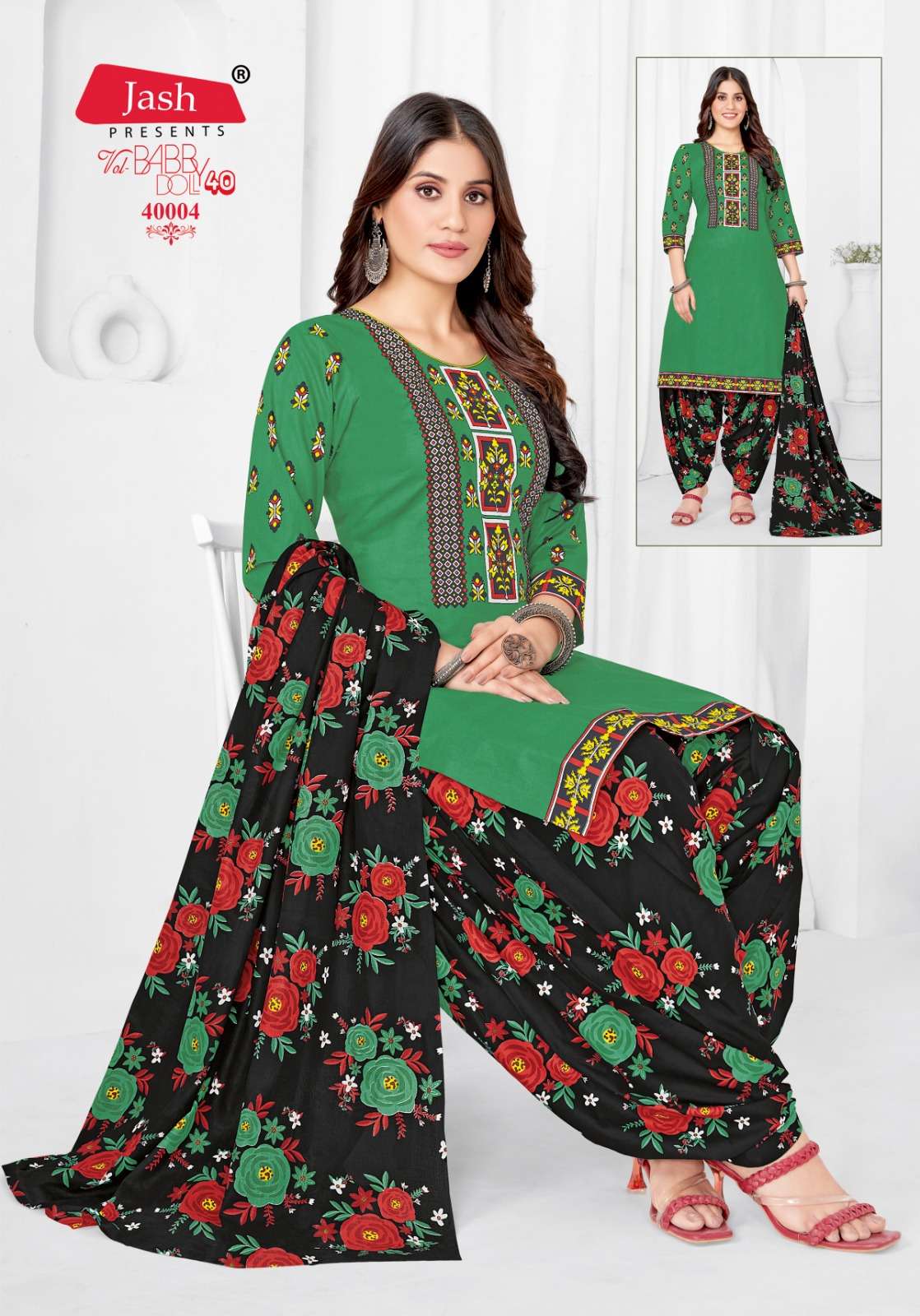 Jash Baby Doll Vol 40 Cotton Printed Dress Materials Wholesale catalog