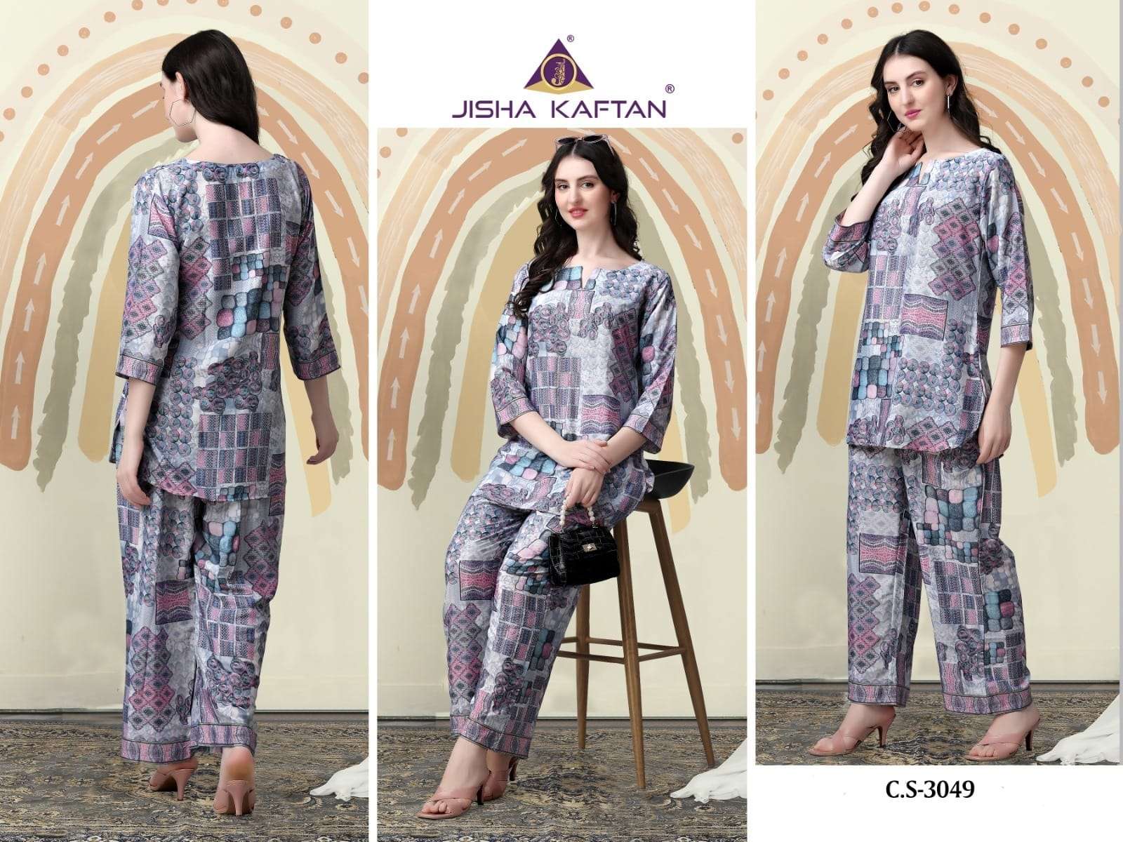 Jelite Silk Co Ord Vol 4 Designer Western Co Ord Set Wholesale catalog