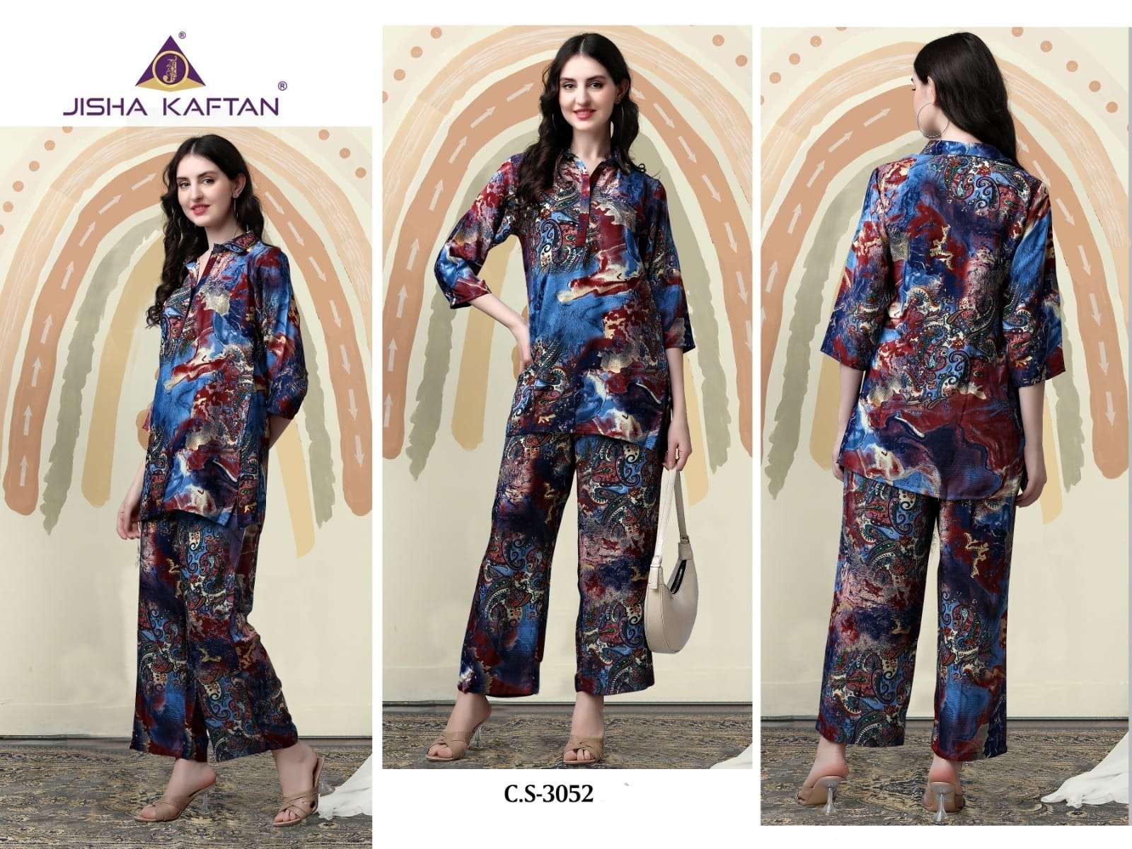 Jelite Silk Co Ord Vol 4 Designer Western Co Ord Set Wholesale catalog