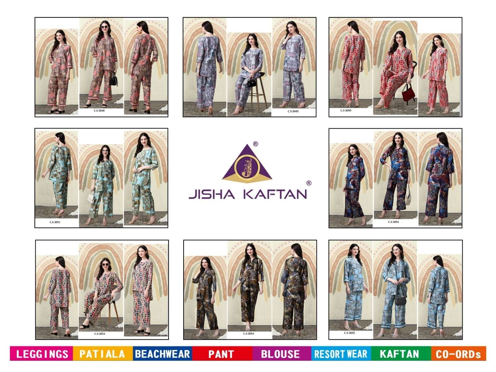 Jelite Silk Co Ord Vol 4 Designer Western Co Ord Set Wholesale catalog