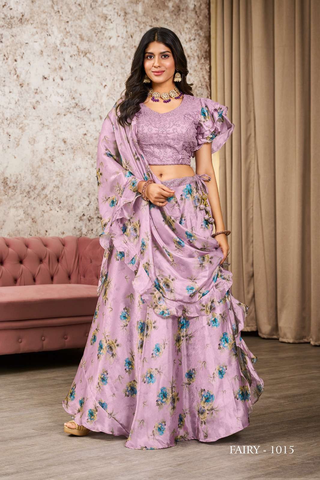 Jivora Fairy Exclusive Fancy Crop Top Lehenga Choli Wholesale catalog
