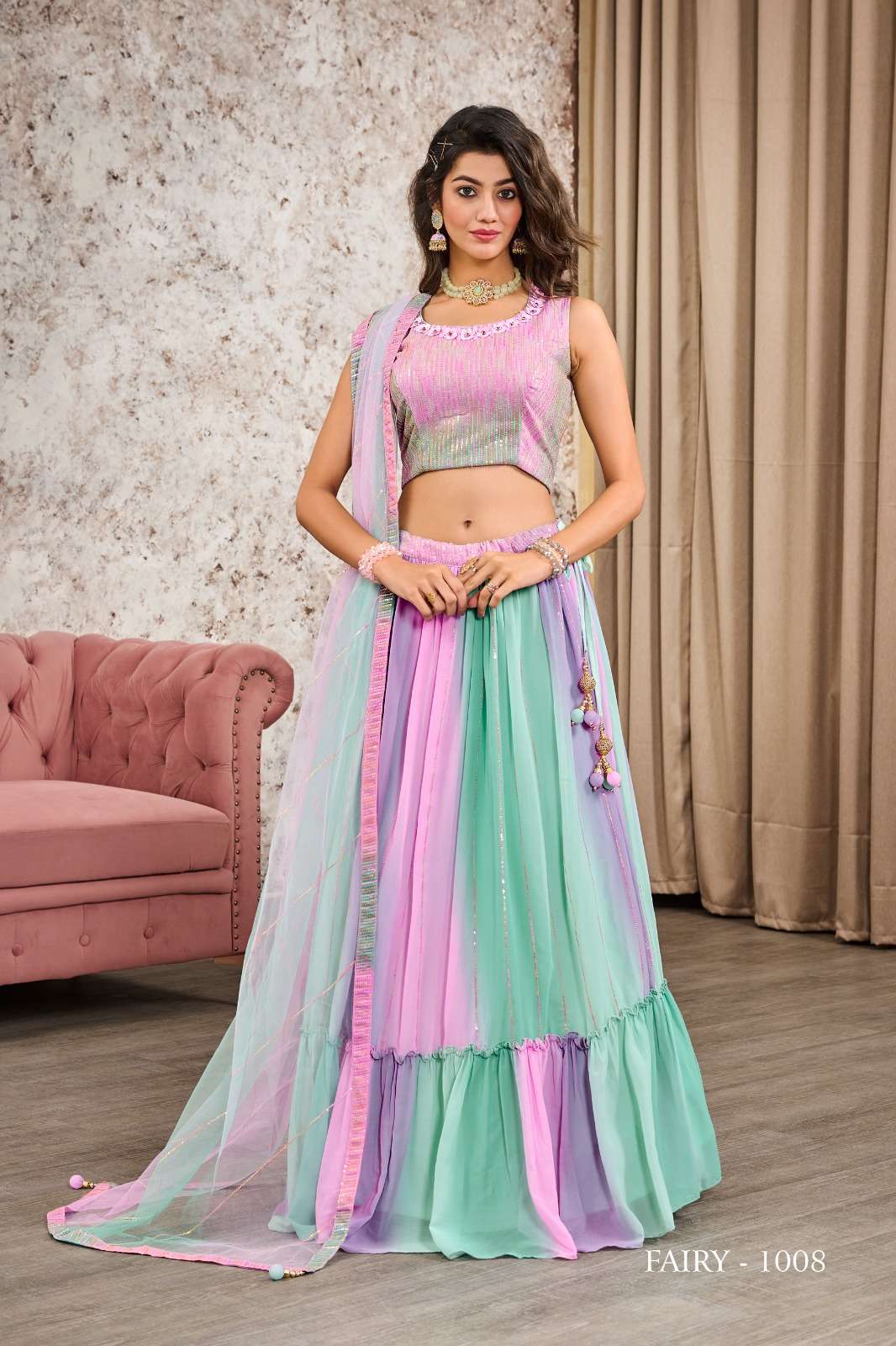 Crop top lehenga traditional best sale
