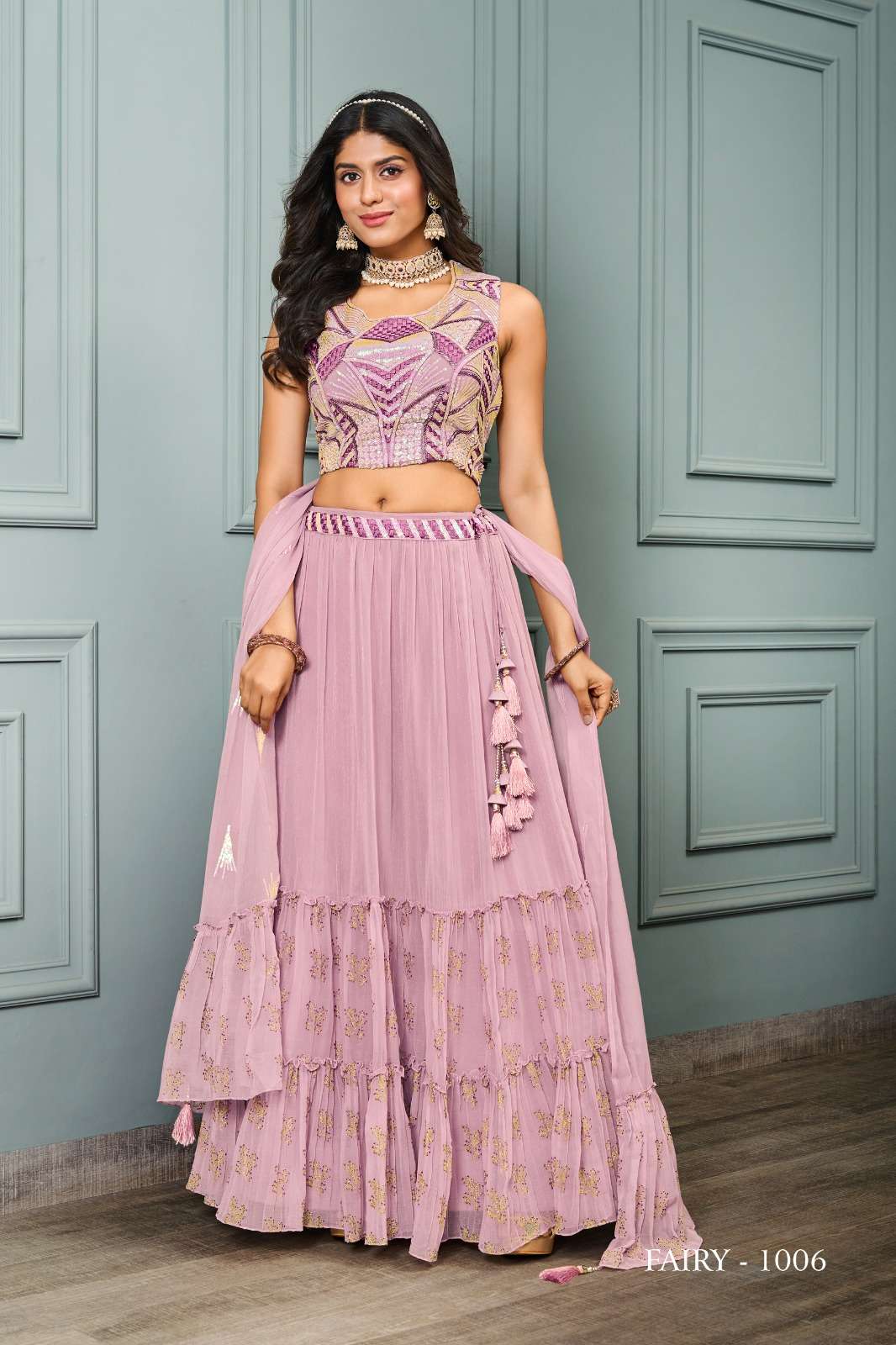Jivora Fairy Exclusive Fancy Crop Top Lehenga Choli Wholesale catalog