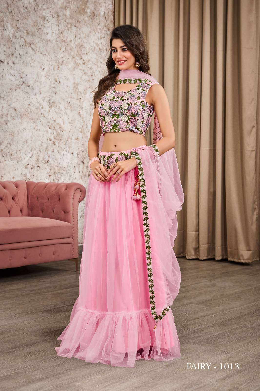 Jivora Fairy Exclusive Fancy Crop Top Lehenga Choli Wholesale catalog