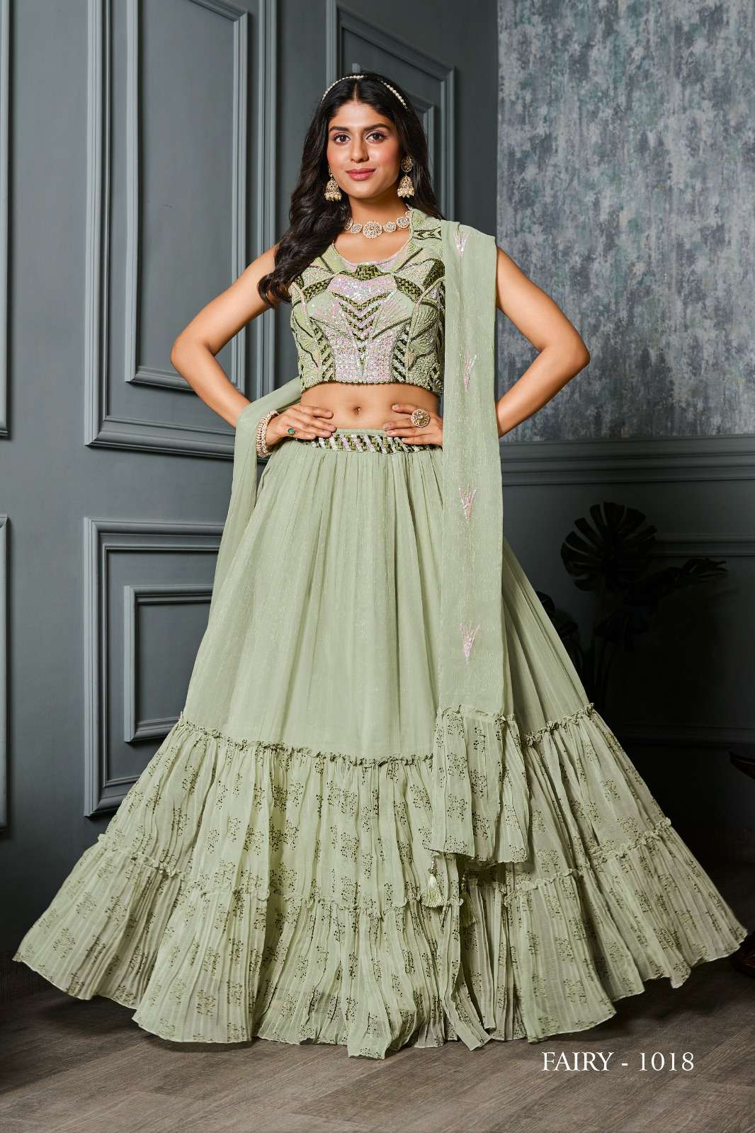 Jivora Fairy Exclusive Fancy Crop Top Lehenga Choli Wholesale catalog