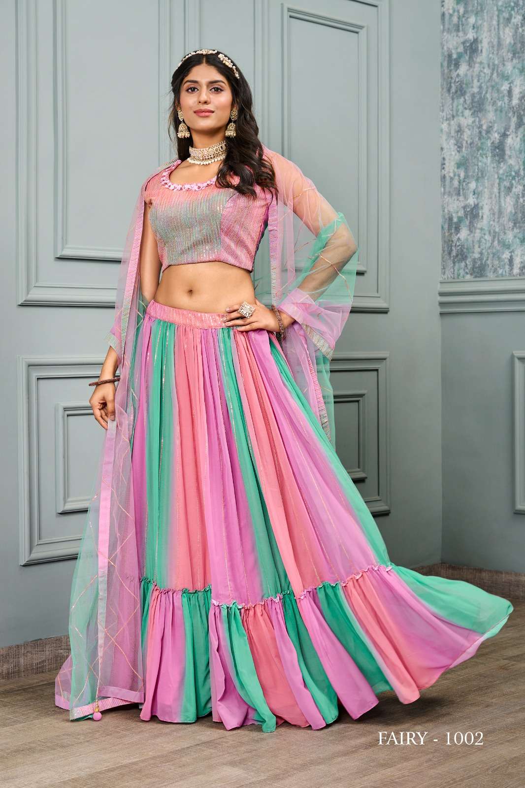 Jivora Fairy Exclusive Fancy Crop Top Lehenga Choli Wholesale catalog