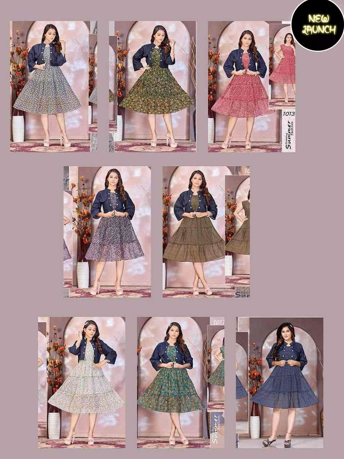 JLF CARRIE GEORGETTE Kurti Wholesale catalog