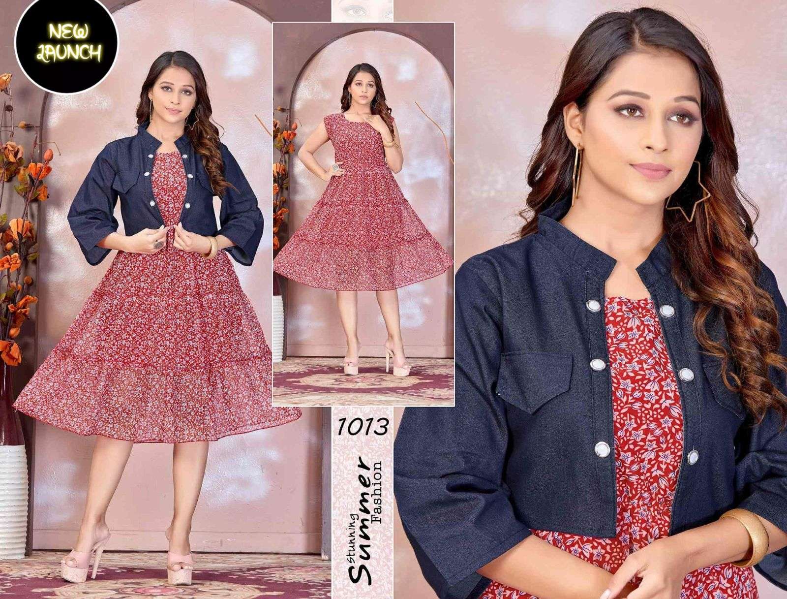 JLF CARRIE GEORGETTE Kurti Wholesale catalog