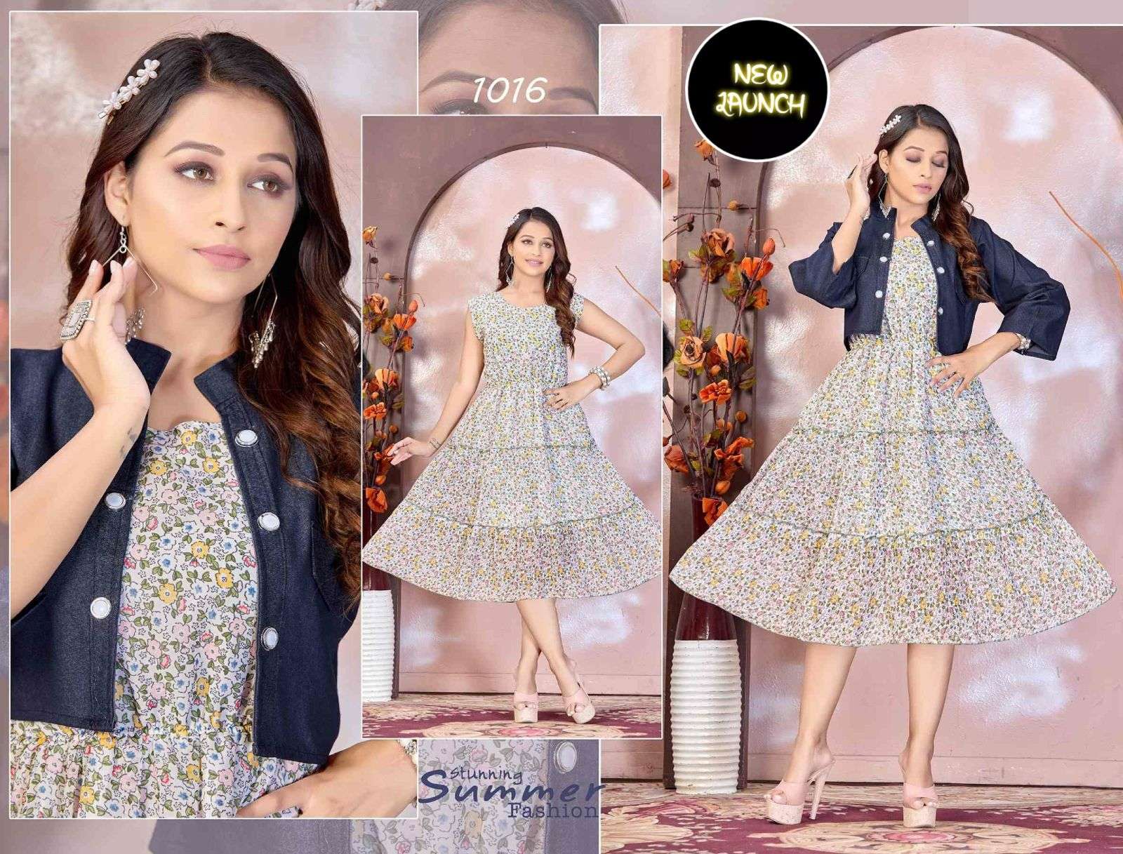 JLF CARRIE GEORGETTE Kurti Wholesale catalog