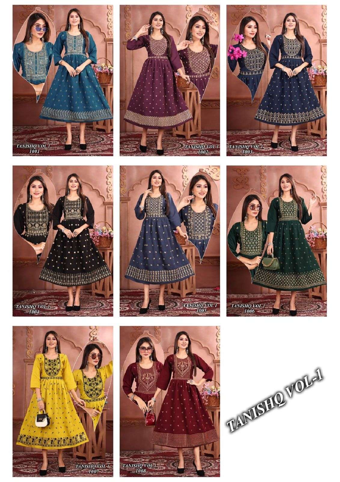 JLF TANISHQ VOL-1 Kurti Wholesale catalog