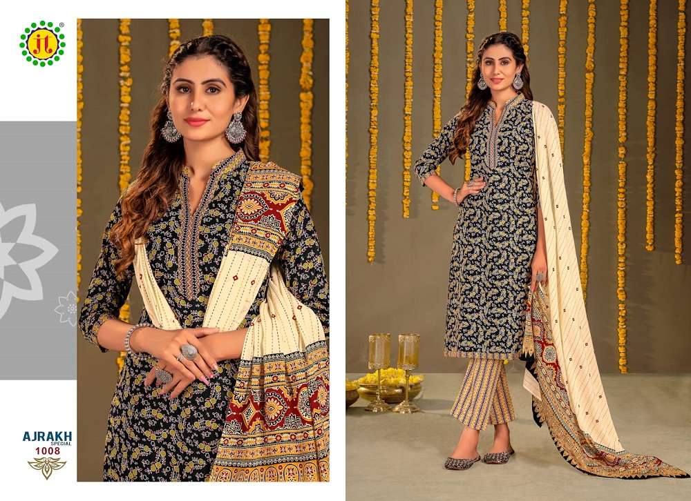 Jt Ajrakh Special Vol-1 -Dress Material -Wholesale Catalog