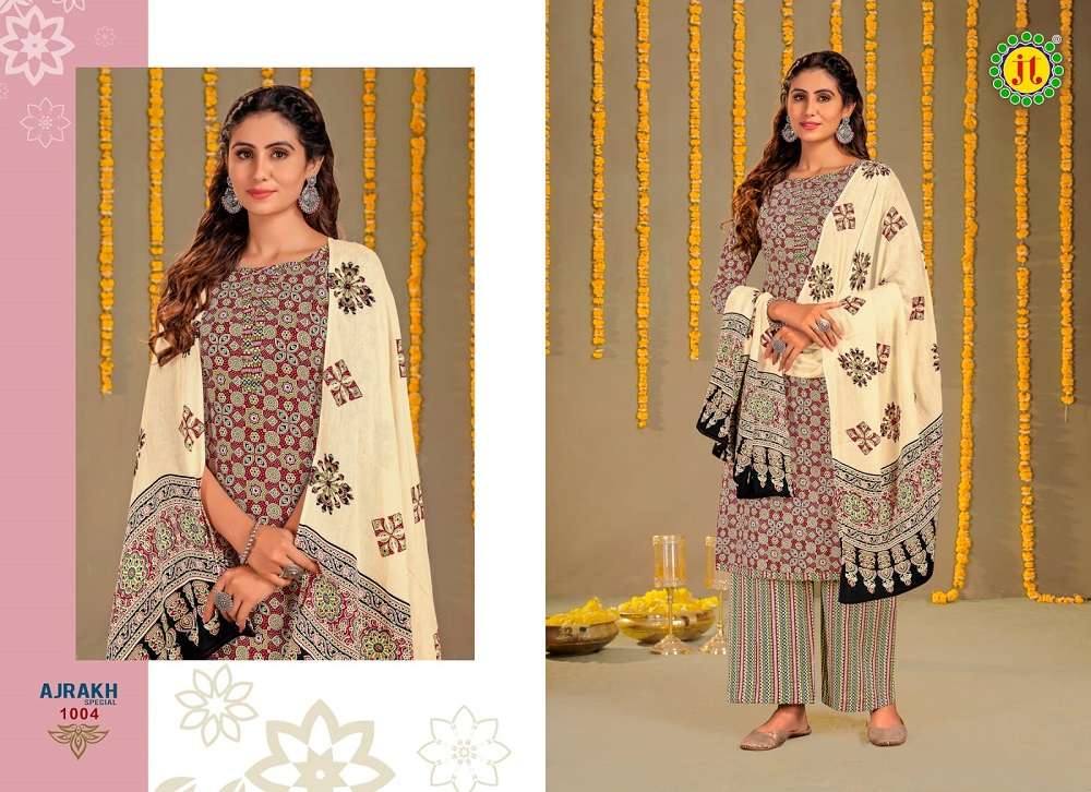 Jt Ajrakh Special Vol-1 -Dress Material -Wholesale Catalog