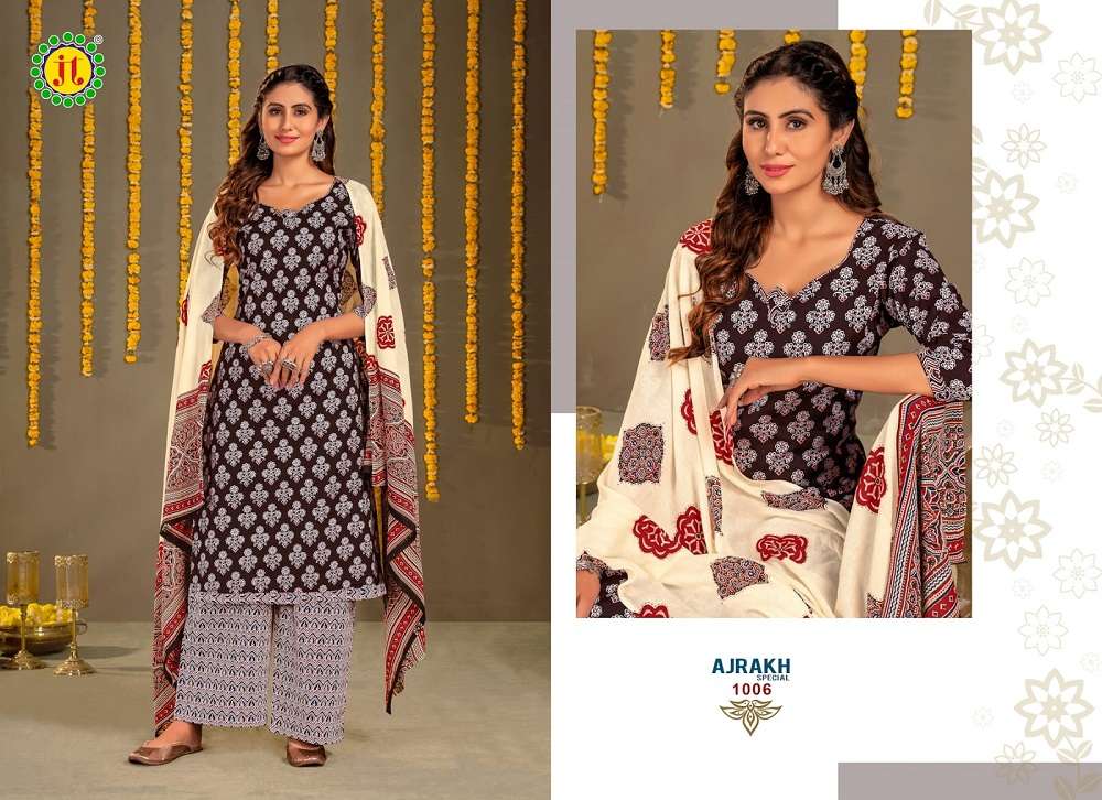 Jt Ajrakh Special Vol-1 -Dress Material -Wholesale Catalog