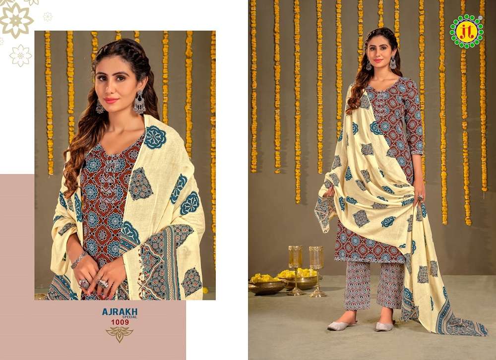 Jt Ajrakh Special Vol-1 -Dress Material -Wholesale Catalog