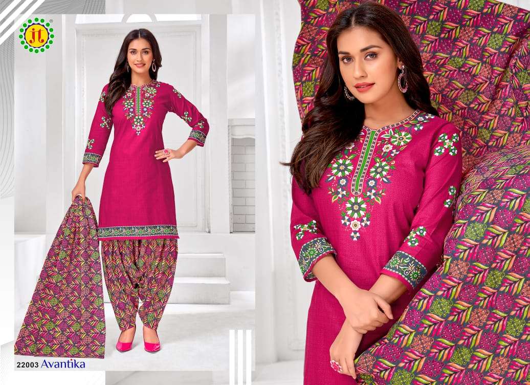 Jt Avantika 22 Cotton Dress Material Wholesale catalog