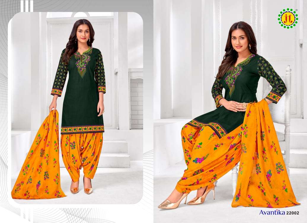 Jt Avantika 22 Cotton Dress Material Wholesale catalog
