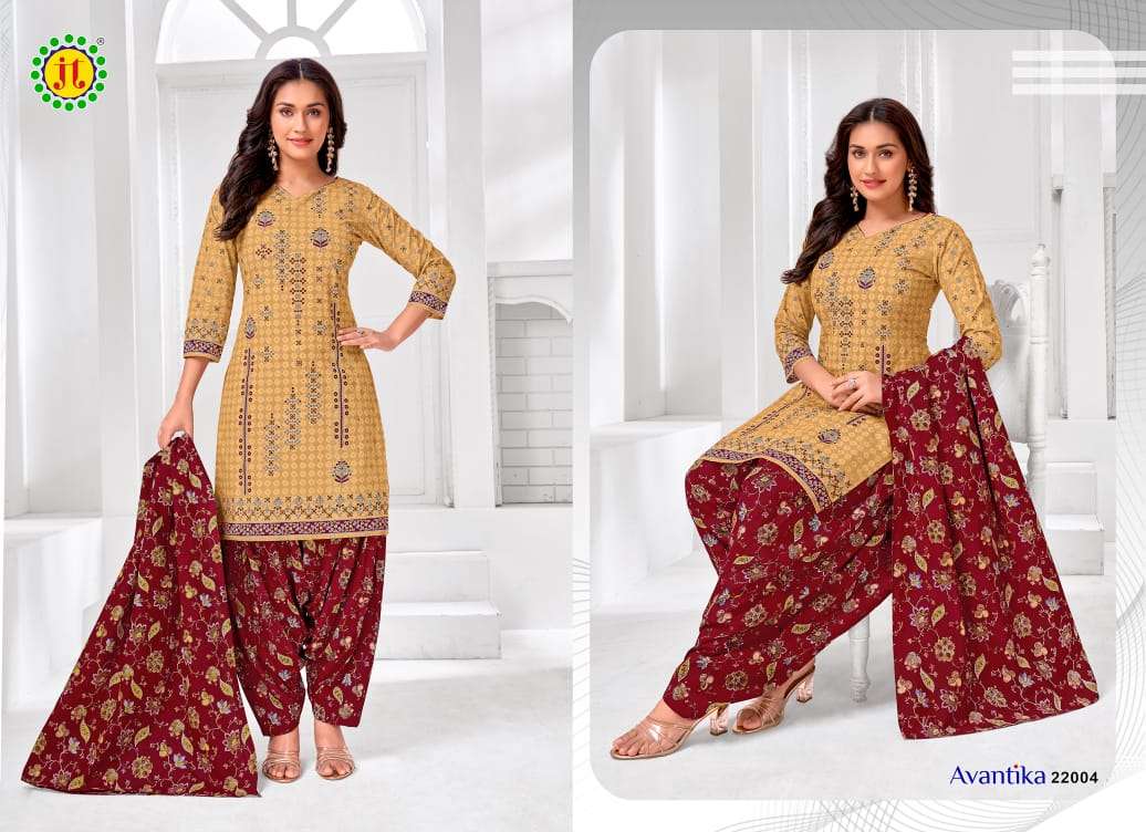 Jt Avantika 22 Cotton Dress Material Wholesale catalog