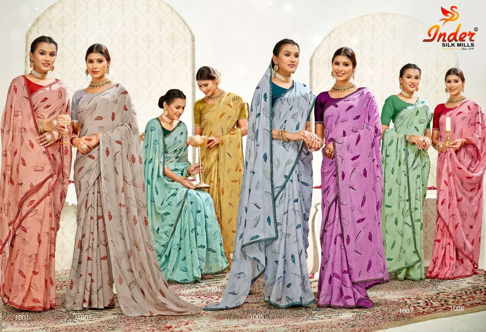 Kajol By Inder Silk Casual Wear Saree Wholesale catalog