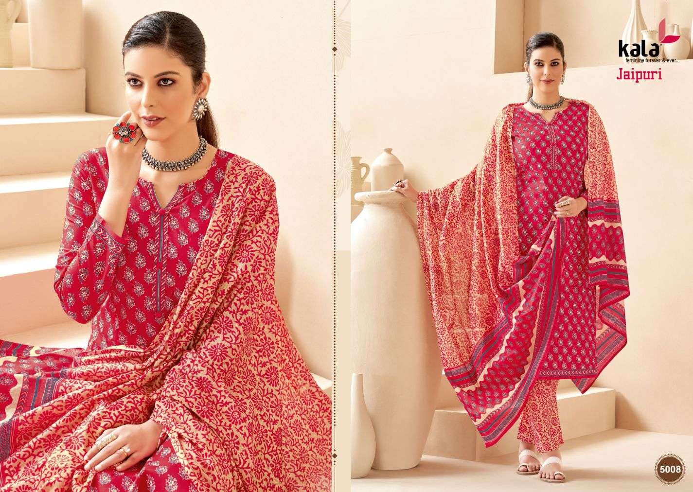 Kala Jaipuri Vol 3 Premium Cotton Kurti Wholesale catalog