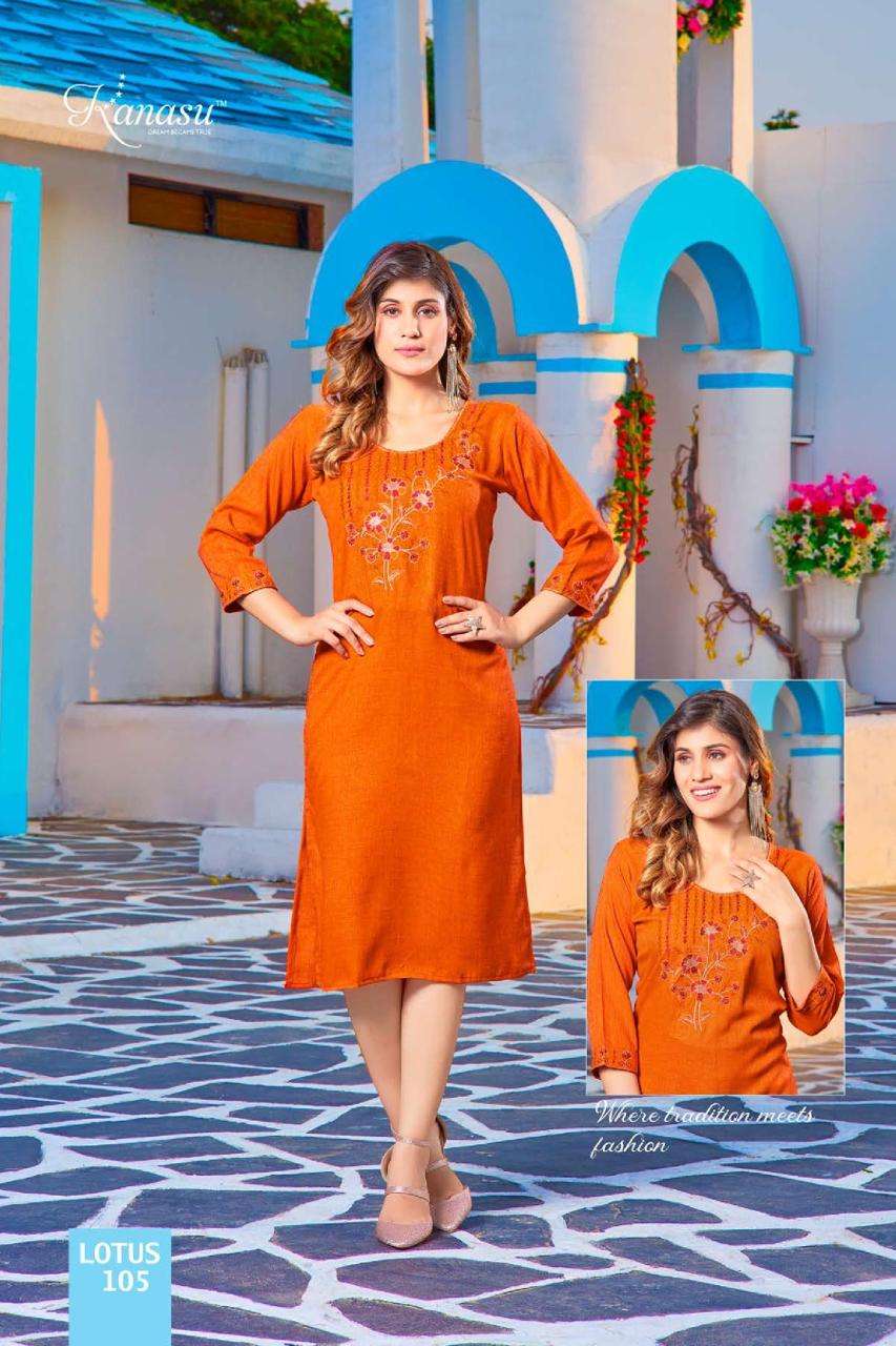 KANASU LOTUS VOL.2 Kurti Wholesale catalog