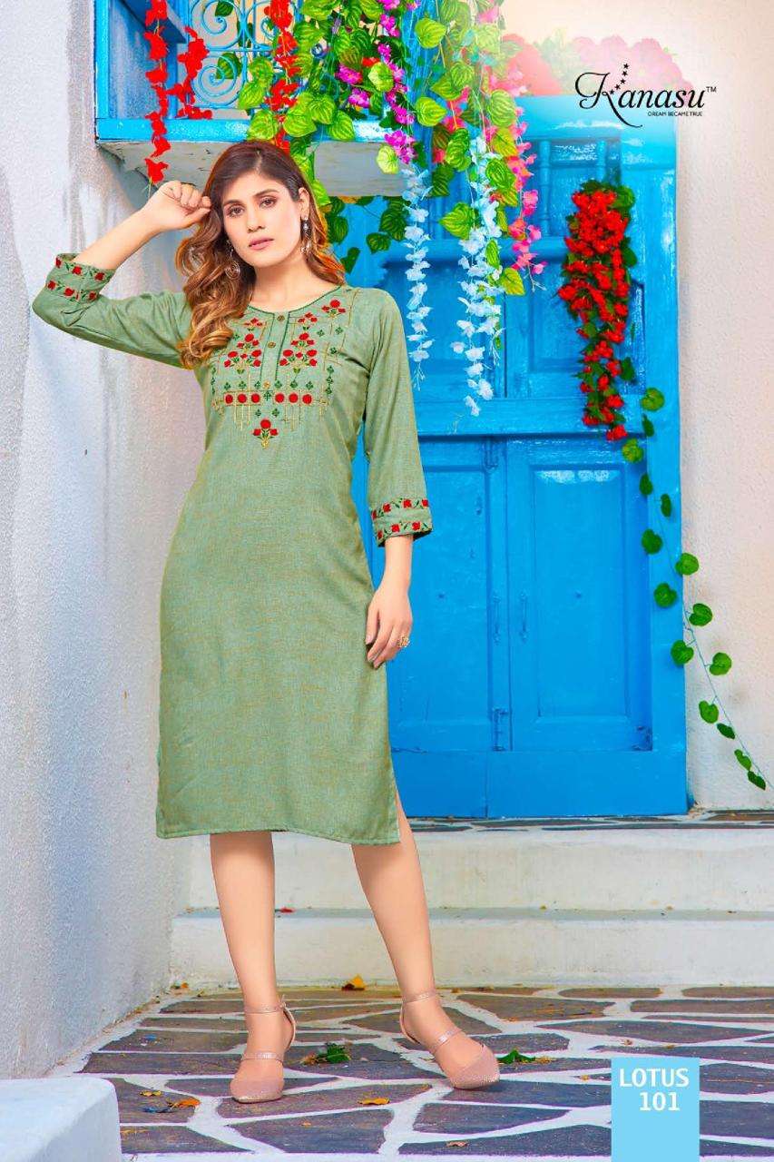 KANASU LOTUS VOL.2 Kurti Wholesale catalog