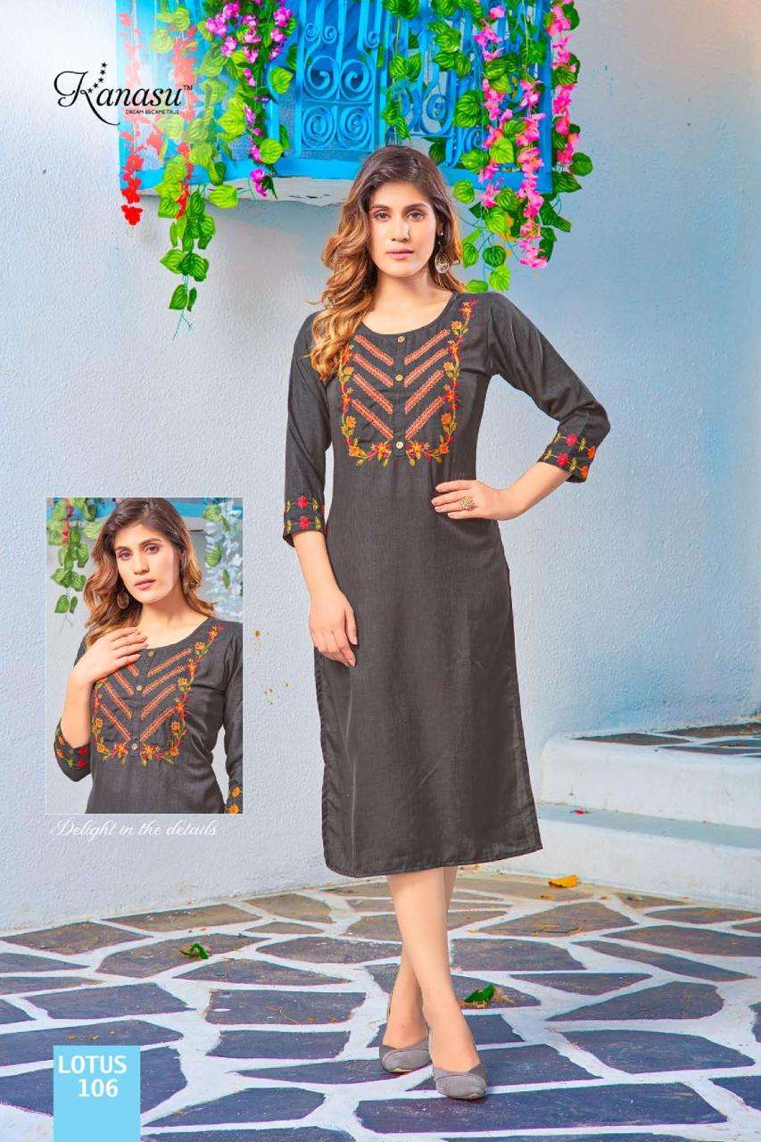 KANASU LOTUS VOL.2 Kurti Wholesale catalog