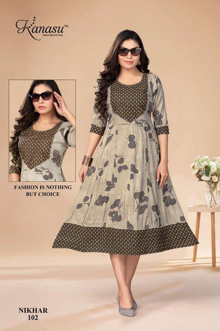 KANASU NIKHAR Kurti Wholesale catalog