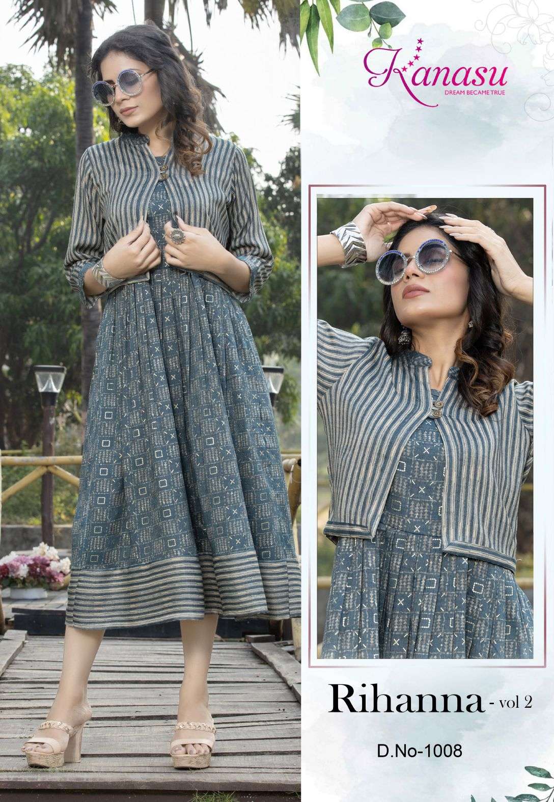 Kanasu Rihanna Vol 2 Printed Kurti Wholesale catalog