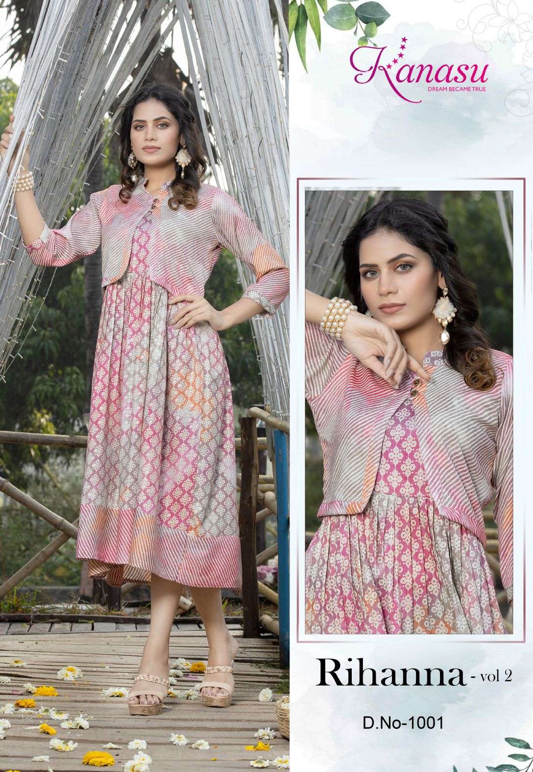 Kanasu Rihanna Vol 2 Printed Kurti Wholesale catalog