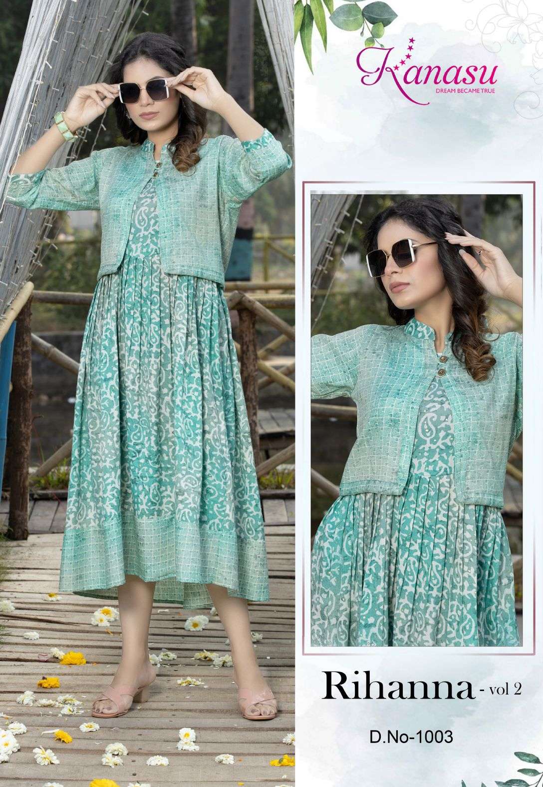 Kanasu Rihanna Vol 2 Printed Kurti Wholesale catalog