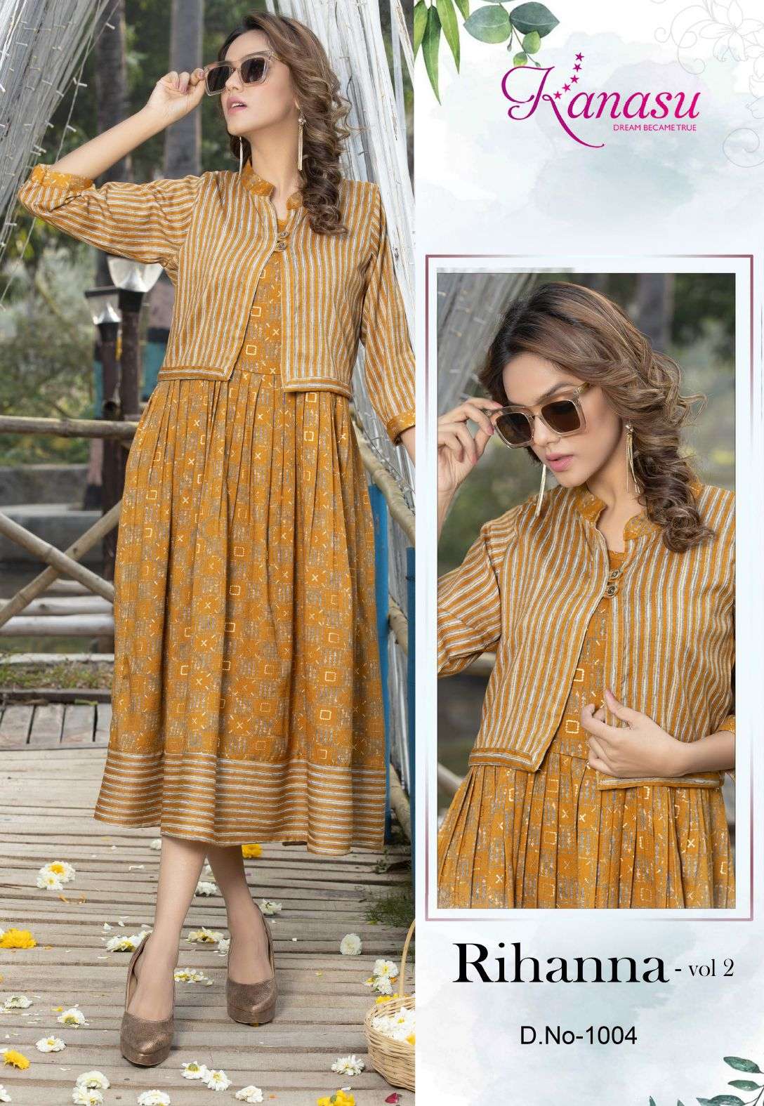 Kanasu Rihanna Vol 2 Printed Kurti Wholesale catalog