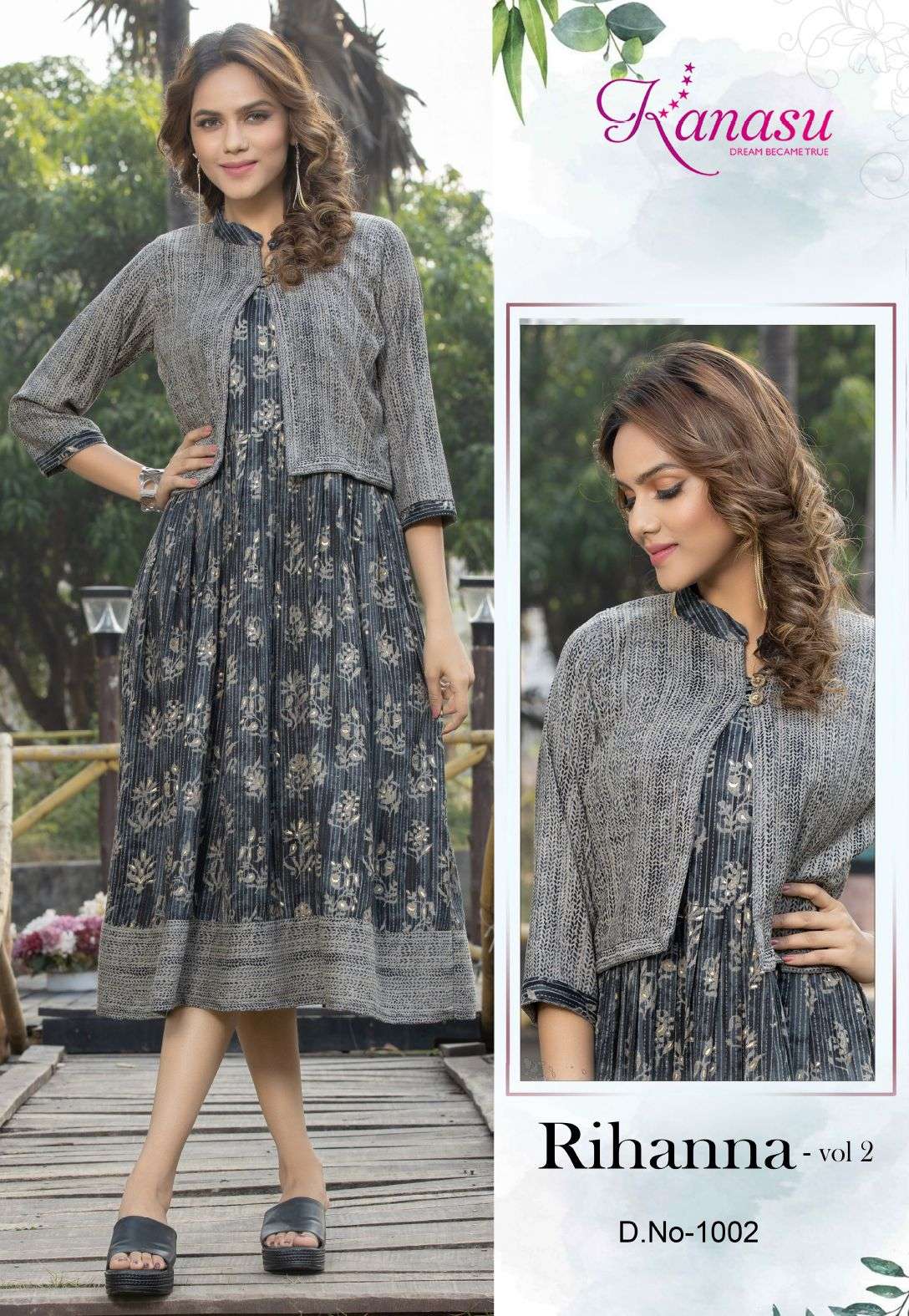 Kanasu Rihanna Vol 2 Printed Kurti Wholesale catalog